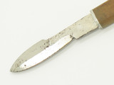 Vintage 1960s Seki Japan Scalpel 2" Blade Wood Handle Fixed Knife