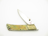 Vtg Aristocrat Majestic Seki Japan AUS-8 Wood 3.5" Folding Pocket Knife (Blem10)