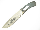 Vtg Rigid RG-31 Tak Fukuta Seki Japan Fixed Bear Etch Hunting Knife Blade Blank