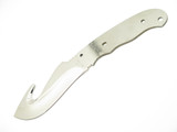 Vtg Explorer Seki Japan Tak Fukuta Polished AUS8 Guthook Fixed Knife Blade Blank
