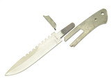 Vtg '80s Tak Fukuta Rostfrei Fighting Survival Knife Making 5.125" Blade Blank