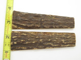 Vintage 4.125 x 1.25 India Sambar Stag Scale Slab Knife Making Handle Grip Blank