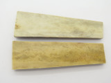 Vintage 4.125 x 1.25 India Sambar Stag Scale Slab Knife Making Handle Grip Blank