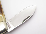 Vtg 1976 Virginia Bicentennial Stag Sunfish Toenail Folding Knife & Case
