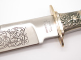 Vtg 1980s Parker Tak Fukuta Seki Japan Self Defender Pearl Fixed Bowie Knife