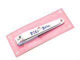 Vintage Seki Japan 4.25" White Pie Bow Family Size Nail Clippers