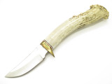 Ken Richardson Two Piece Custom Mountain Man Horn Fixed Blade Hunting Knife Set