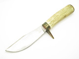 Custom Mountain Man Stag Horn Fixed Blade Hunting Skinner Craft Knife