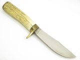 Custom Mountain Man Stag Horn Fixed Blade Hunting Skinner Craft Knife