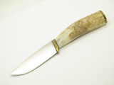 Custom Mike Mann Idaho Knife Works Scrimshaw Fixed Mountain Man Hunting Knife