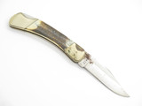 Vtg 1982-85 Parker & Son K422 Seki Japan Stag Small Hunter Folding Pocket Knife
