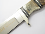 RMEF Rocky Mountain Elk Banquet Edition LE Stag & Wood Fixed Blade Hunting Knife