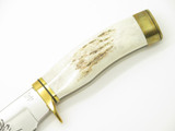 2011 Buck 192 Vanguard RMEF Custom Banquet LE Elk Cutout Fixed Hunting Knife