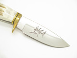 2011 Buck 192 Vanguard RMEF Custom Banquet LE Elk Cutout Fixed Hunting Knife