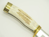 2011 Buck 192 Vanguard RMEF Custom Banquet LE Elk Cutout Fixed Hunting Knife