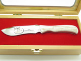 2010 Buck 495 Ergo Hunter RMEF Limited Custom Elk Stag Fixed Hunting Knife