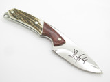 2005 Buck 194 Alpha Hunter RMEF Custom LE Elk Cutout Stag Fixed Hunting Knife