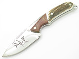 2005 Buck 194 Alpha Hunter RMEF Custom LE Elk Cutout Stag Fixed Hunting Knife