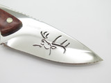 2005 Buck 194 Alpha Hunter RMEF Custom LE Elk Cutout Stag Fixed Hunting Knife