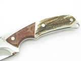 2005 Buck 194 Alpha Hunter RMEF Custom LE Elk Cutout Stag Fixed Hunting Knife