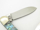 Vintage 1997 Bulldog Brand Solingen Abalone Swirl Canoe Folding Pocket Knife