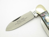 Vintage 1997 Bulldog Brand Solingen Abalone Swirl Canoe Folding Pocket Knife