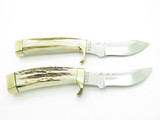 2000 Kershaw Dan Harrison Elk RMEF Limited Stag Fixed Blade Hunting Knife Set