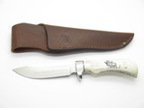 Knives of Alaska RMEF Scrimshaw Bone Limited Edition Fixed Blade Hunting Knife