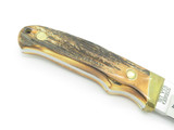 1999 Schrade PH-1 Elk RMEF Limited Stag Fixed Blade Hunting Knife in Case