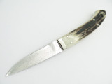 Seizo Imai Seki Custom Loveless Caper Stag & VG-10 Damascus Fixed Knife