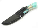 Daniel Steiger 8.5" Fixed Turquoise Stainless Hunting Knife & Sheath & Box