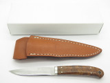 Seizo Imai Seki Custom Loveless Med. Caper Wood VG-10 Damascus Fixed Knife
