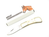 Vintage 1978-82 Parker Brothers Eagle Seizo Imai Seki Japan Bone Folding Knife