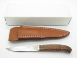 Seizo Imai Seki Custom Loveless Med. Caper Wood Handle VG-10 Damascus Fixed Knife