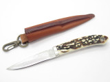 Seizo Imai Seki Custom Loveless Caper Sambar Stag & VG-10 Damascus Fixed Knife