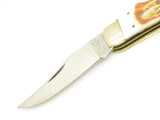 Vintage 1980s Parker Imai Seki Japan K236 Bone Folding Pocket Lockback Knife - C