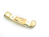 Vintage 1980s Parker Imai Seki Japan K542 Stag Folding Lockback Pocket Knife - C