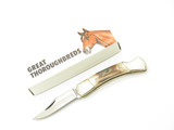Vintage 1980s Parker Imai Seki Japan K247 Stag Folding Lockback Pocket Knife