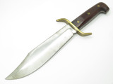 Vintage 1970s Western USA W49 Fixed Blade Survival Bowie Knife & Leather Sheath