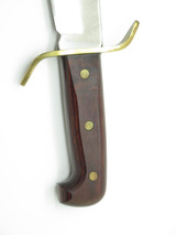 Vintage 1970s Western USA W49 Fixed Blade Survival Bowie Knife & Leather Sheath