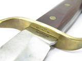 Vintage 1970s Western USA W49 Fixed Blade Survival Bowie Knife & Leather Sheath