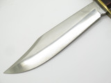 Vintage 1970s Western USA W49 Fixed Blade Survival Bowie Knife & Sheath