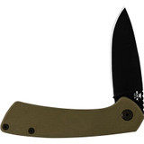 Buck 040 Onset Black S45VN Blade Olive G10 Handle Framelock Folding Pocket Knife