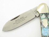 Vtg 1997 Bulldog Brand Solingen Abalone Swirl Canoe Folding Pocket Knife
