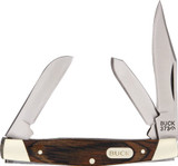 Buck 373 Trio Wood Handle Medium Stockman Folding Pocket Knife