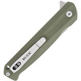 Buck 251 Langford Green G10 Stainless Linerlock Folding Pocket Knife