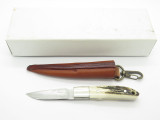 Seizo Imai Seki Custom Loveless Horn Stag Fixed VG-10 Damascus Hunter Knife