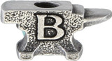 Buck Pewter Zipper Pull Anvil Bead Replacement