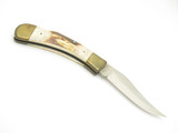 Vintage 1980s Parker Imai Seki Japan K541 Stag Folding Lockback Pocket Knife