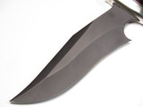 Buck Custom 904 Jeff Leggerton Ironwood Sub Hilt Bowie Black Fixed Blade Knife